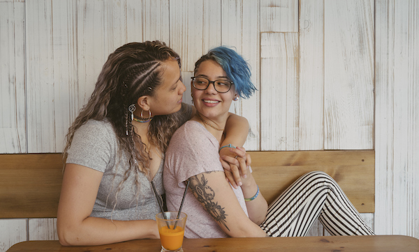 More than friendship between two women. Multicultural love without boundaries.