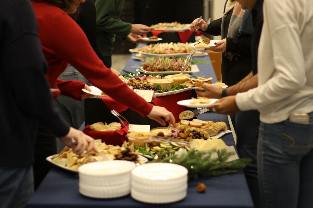 Food at the 2024 December Graduate Reception