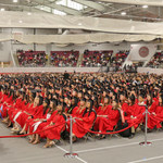 Looking out over students at SPH convocation.