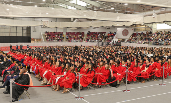 Looking out over students at SPH convocation.
