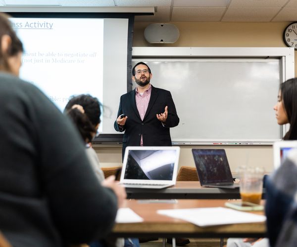 Tim Callaghan in the classroom