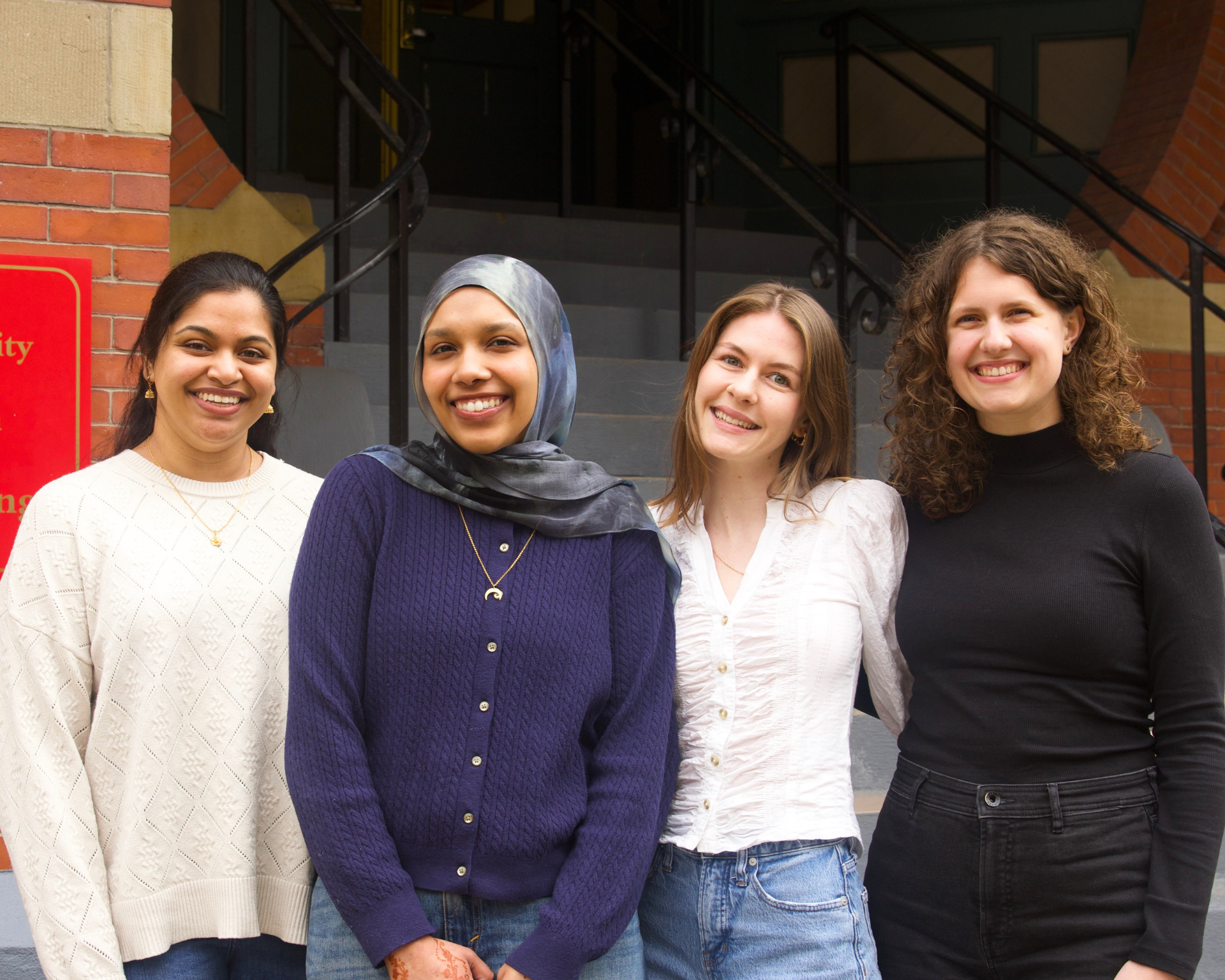The 2026 Public Health Post fellows, from left: Priyanka Athalye, Farah Nimeri, Kylee Cochran, and Rylie Lillibridge. Photo: Megan Jones