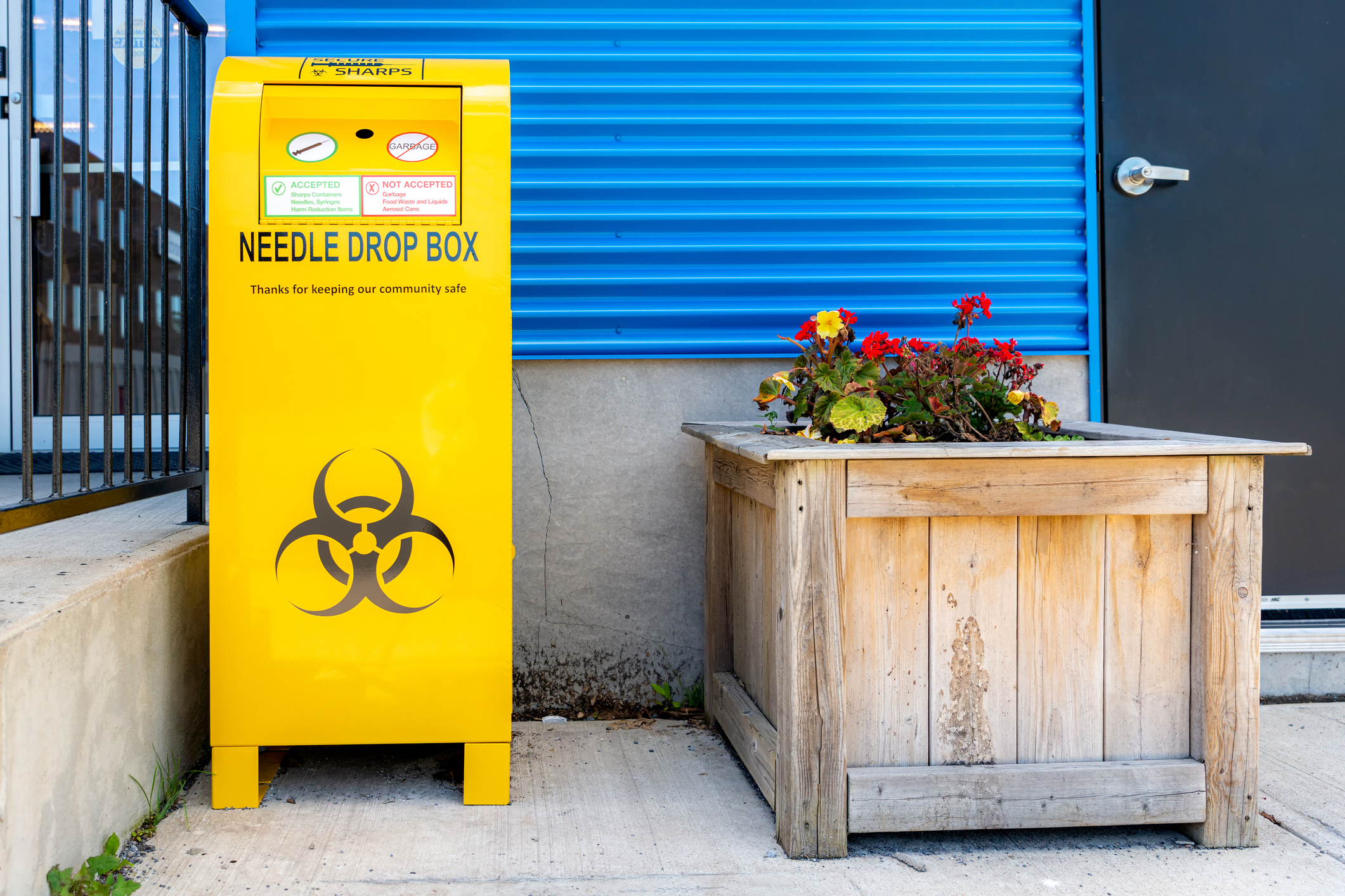 Public Needle Drop Box
