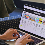 The Public Health Post website pulled up on a laptop screen. Photo: Mike Saunders