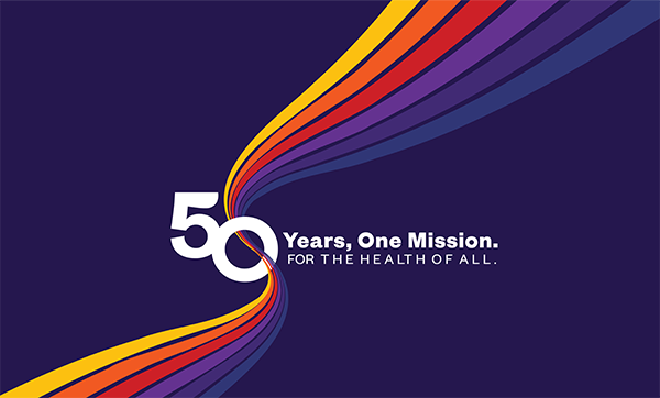 50th years, one mission. For the health of all.