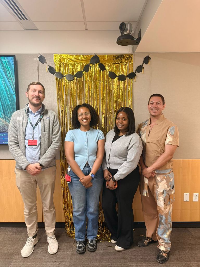Feven Lencha with colleagues during her practicum at BMC. Photo courtesy of Feven Lencha.