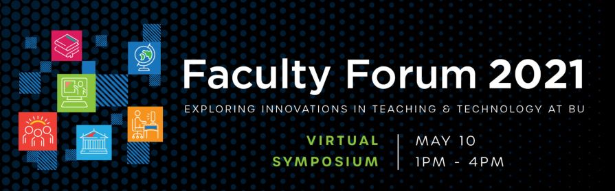 Banner for Faculty Forum 2021 virtual symposium