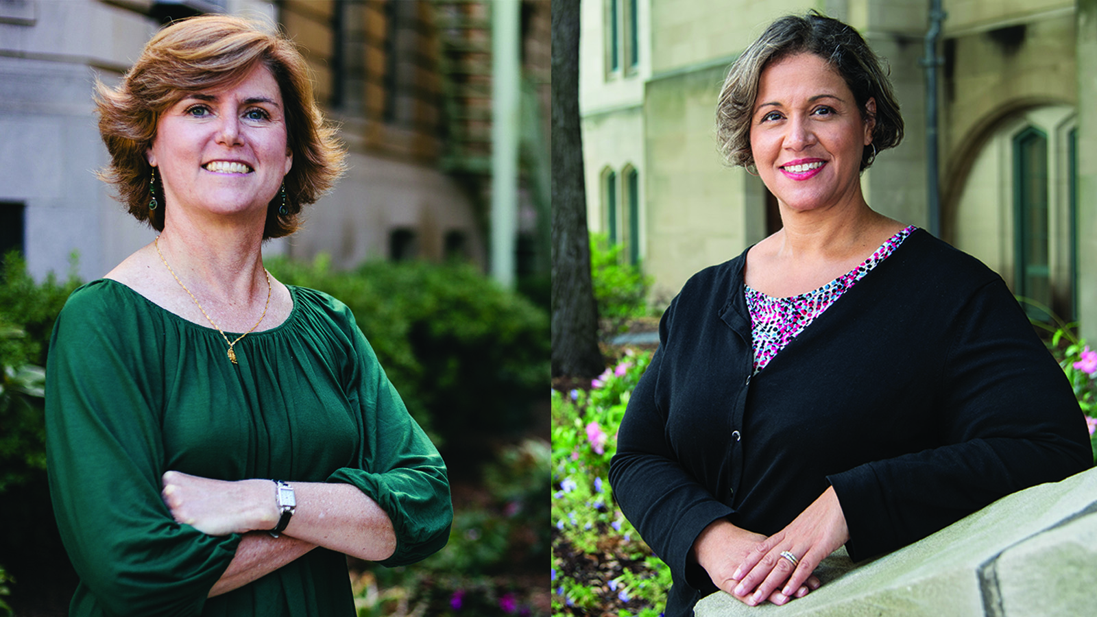 portraits of Profs. Mary Elizabeth Collins and Linda Susan Sprague Martinez