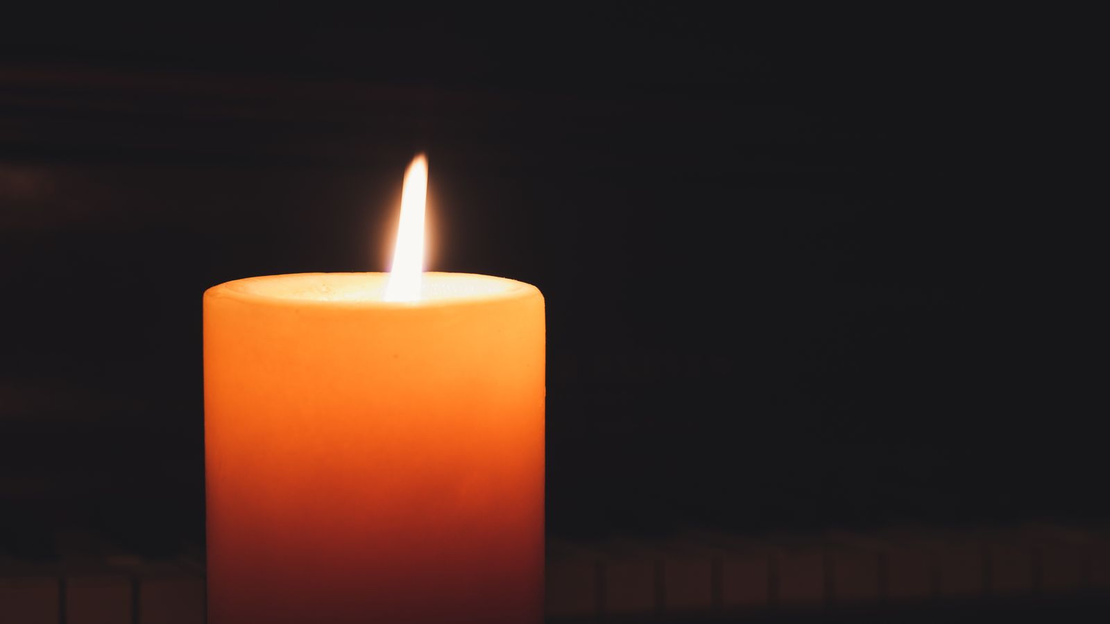 lit candle