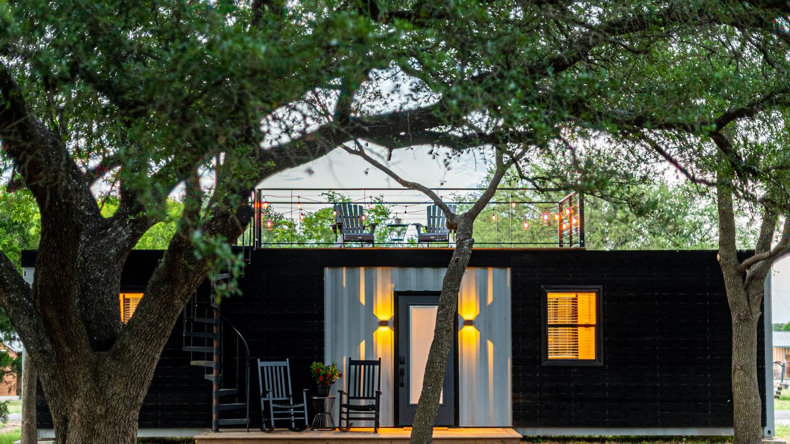 tiny home in shipping container