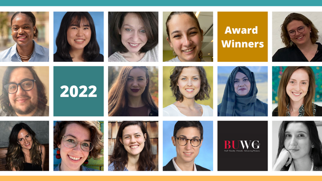 BU Women's Guild award winners