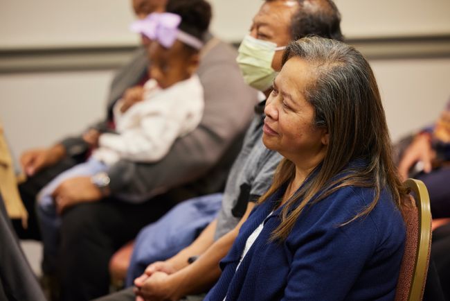 Audience at BRIDGE MSW Pathway graduation 2022