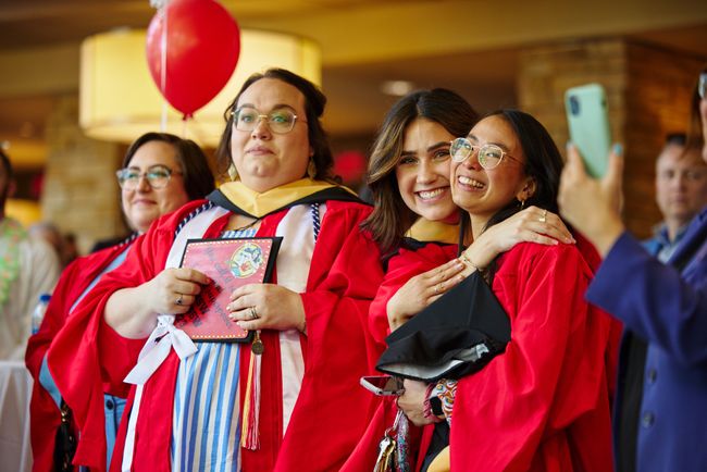Graduating MSW students at the OCHP/OLP Pre-Ceremony Reception