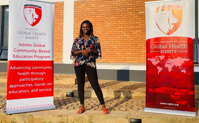 Photo of BUSSW student Rebecca Joseph at University of Global Health Equity