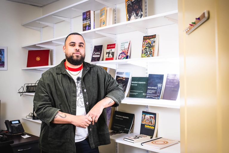 Photo of Darien Alexander Williams in an office