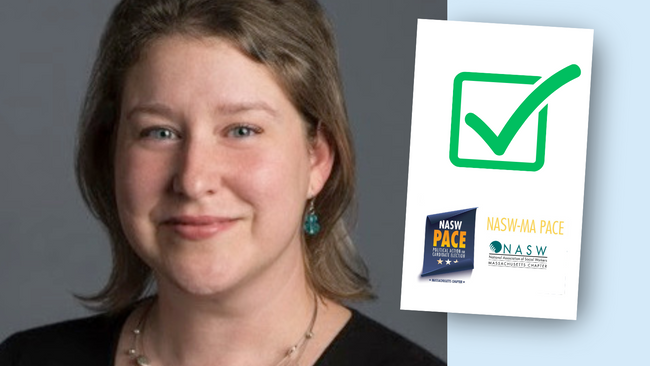Kim Hokanson elected NASW-MA PACE Chair 2024 - 1600x900 Wordpress Feature Image