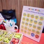 Pronoun buttons at See Me! event table