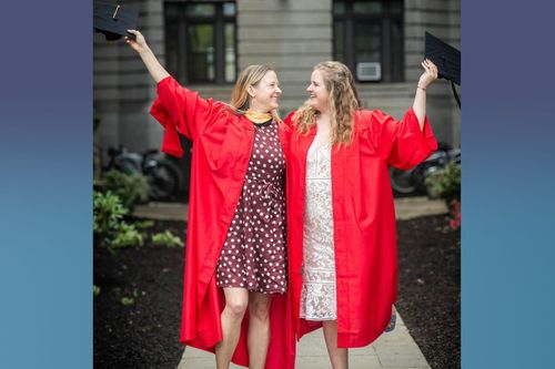 Mother-daughter graduates