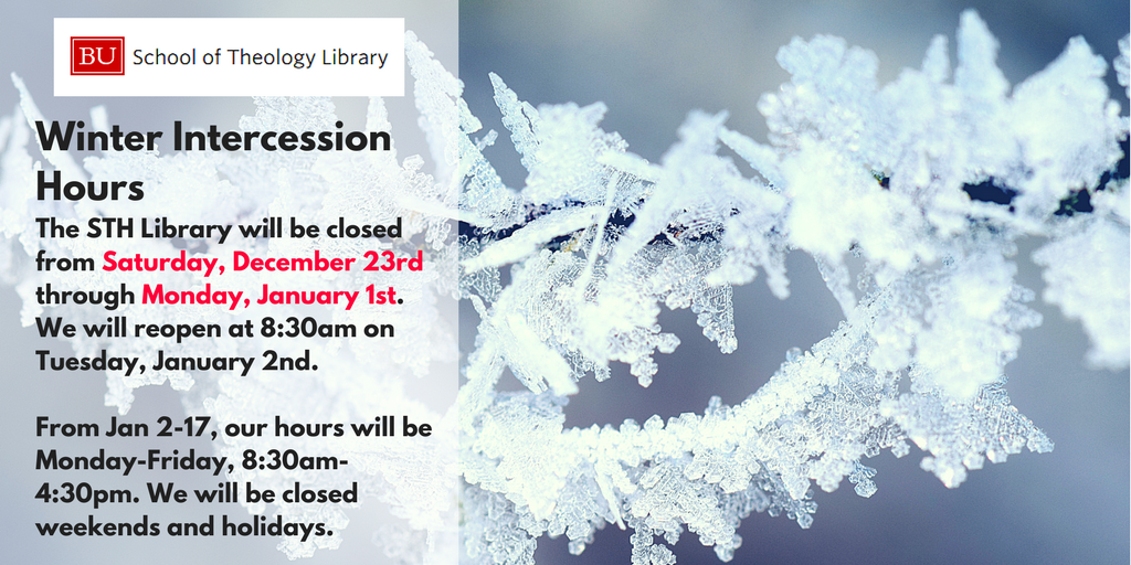 Winter IntercessionHours
