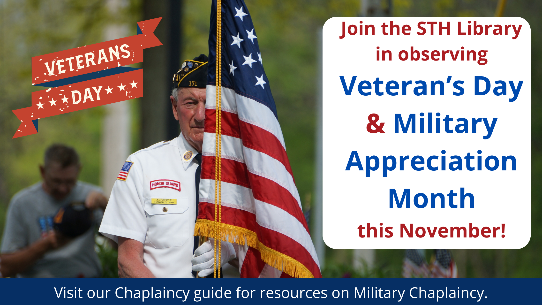 Observing veteran's day and military appreciation month - click to browse the chaplaincy guide for resources on military chaplaincy