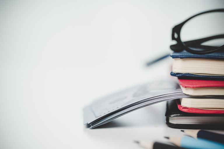 close-up education object with stack money