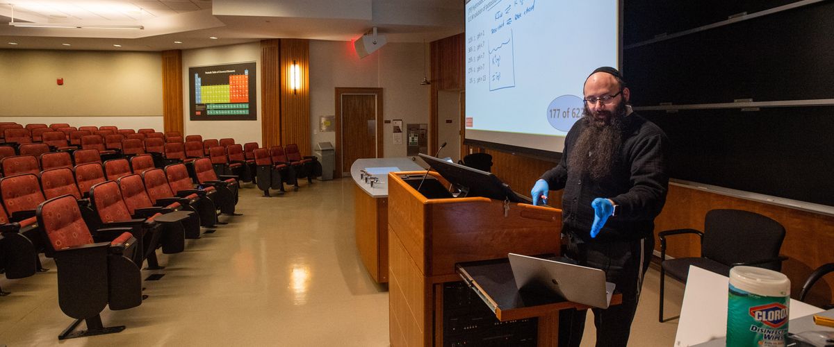 Remote class with Professor Binyomin Abrams