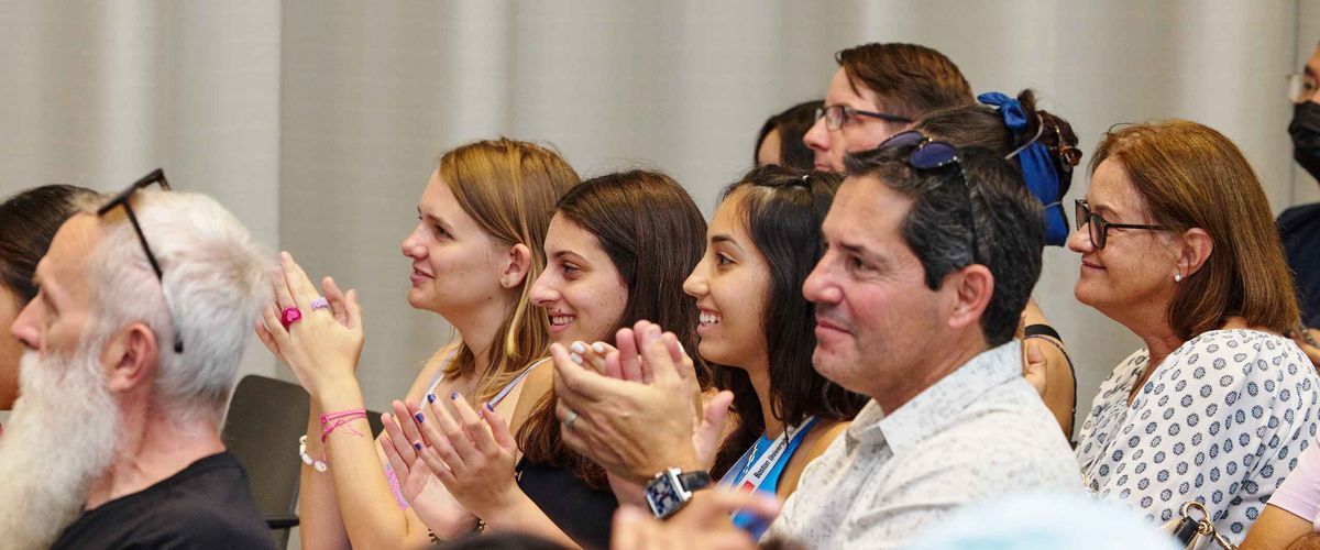 Parents and guardians of Boston University attend a