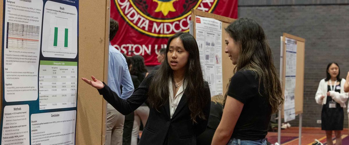 A Boston University student details her project