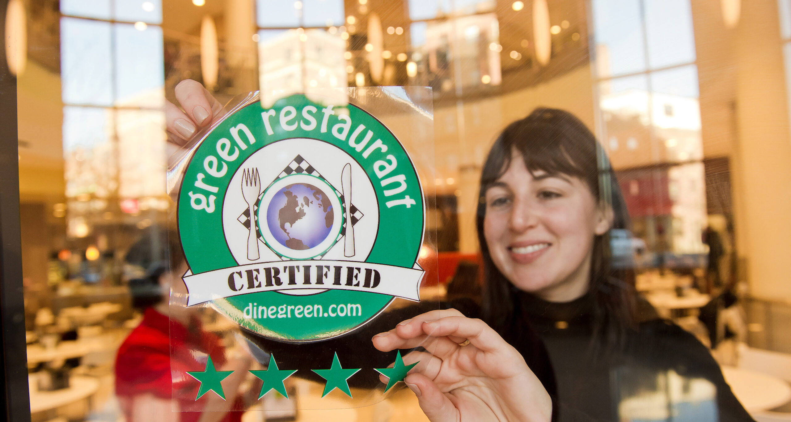 Green Restaurant Sticker