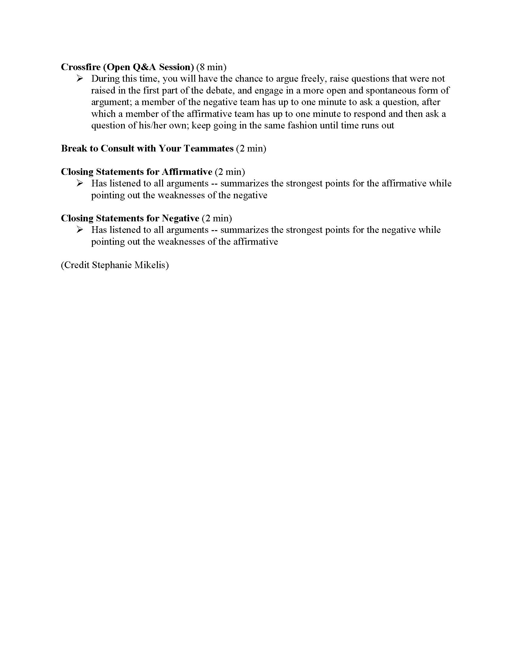 Debates Teaching Writing