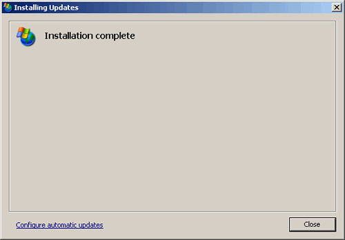 Windows Updates Complete