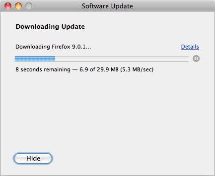 Update Firefox web browser