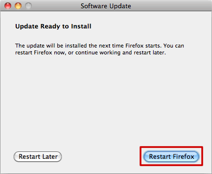 Update Firefox web browser