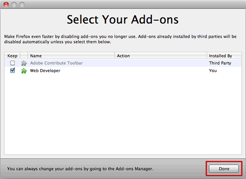 Update Firefox web browser