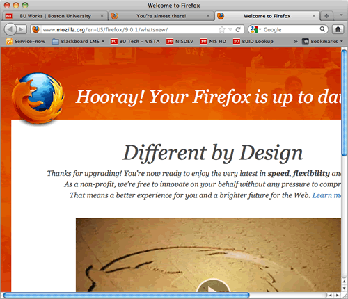 Update Firefox web browser