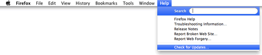 Update Firefox web browser
