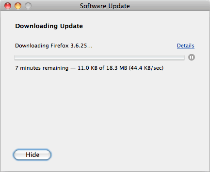 Update Firefox web browser