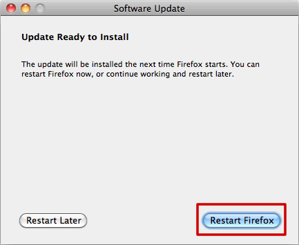 Update Firefox web browser