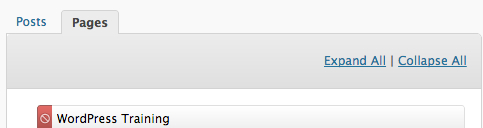 Group permissions panels has a tab for each post type