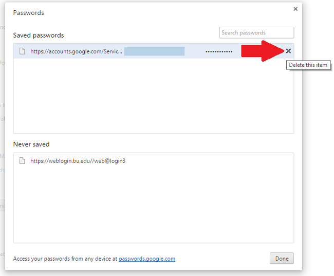 Chrome Nvidia account passwords removals