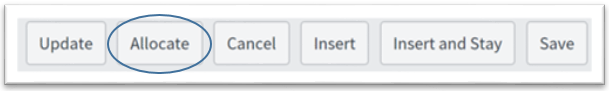 Allocate button