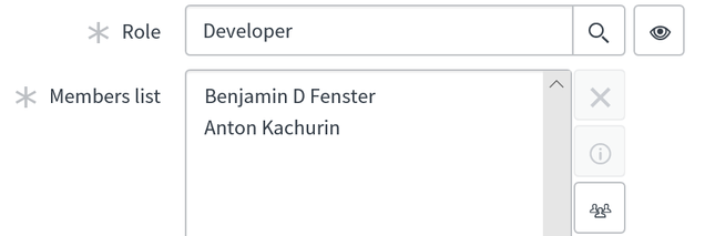 Edit member list expanded