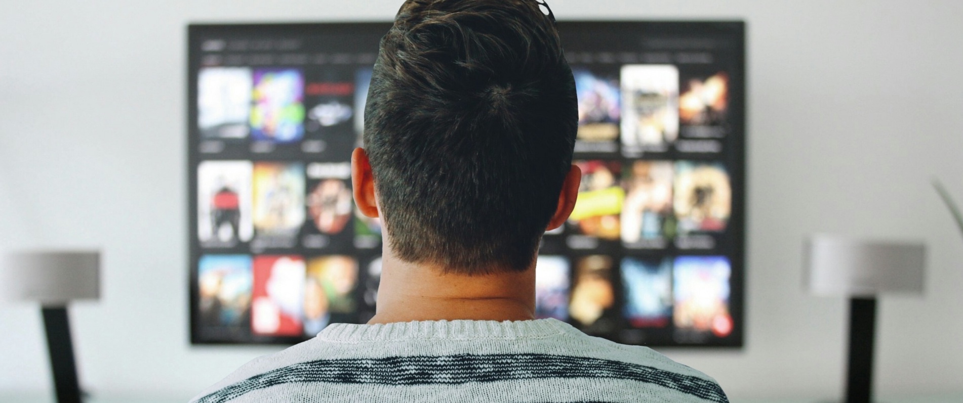 Person watching TV