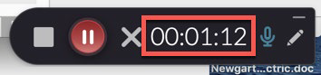 Kaltura Capture Recording Timer