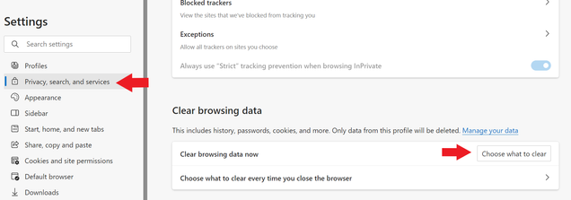 Choose the sync option