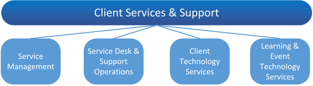 Organizational Chart of Client Services & Support