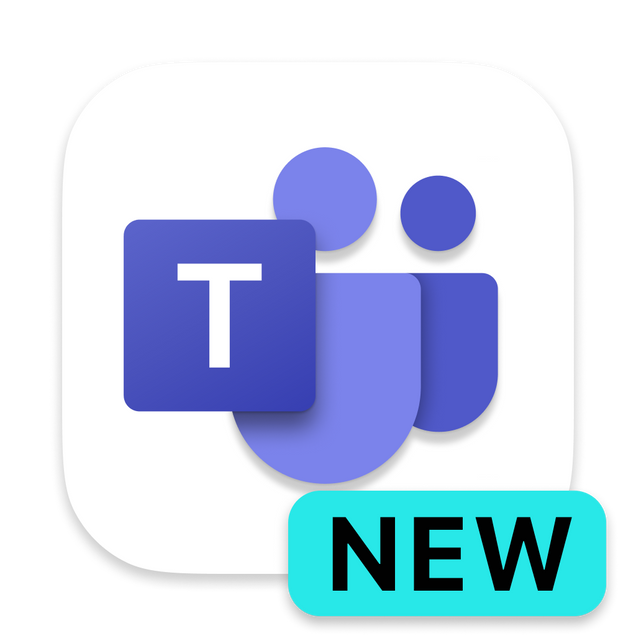 standard teams icon with the word new