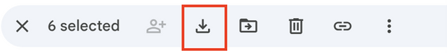 Image of Google Drive download icon