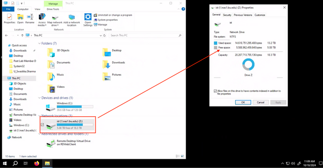 Network Storage Availability in Windows