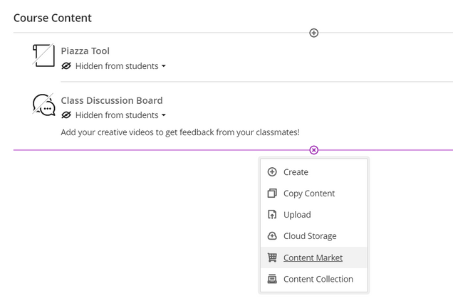 step 1 of how to add a Google Assignment in Blackboard